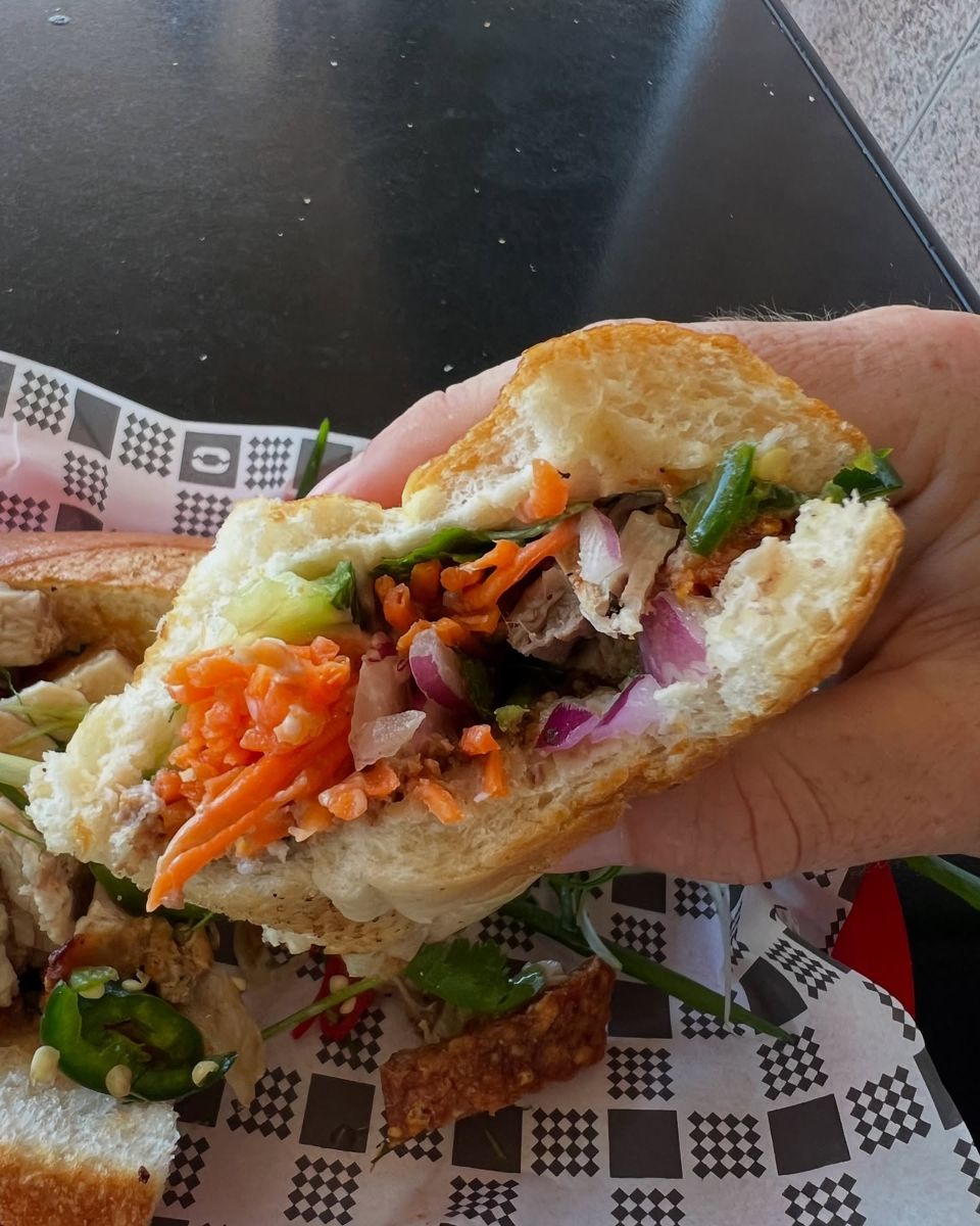 Banh mi in hand